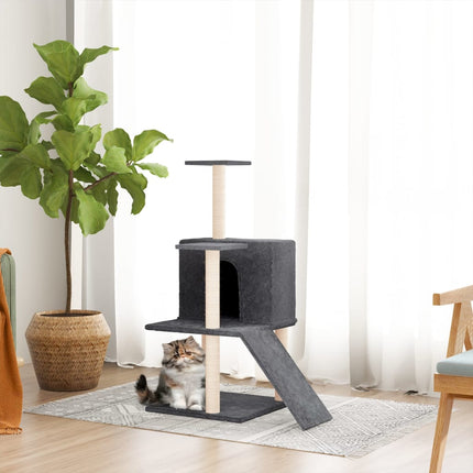 Klösträd med sisalpelare mörkgrå 82 cm