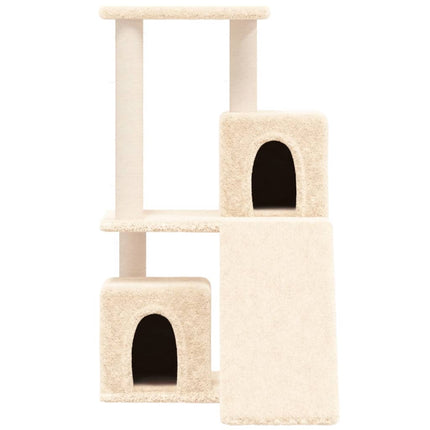 Katträd med klöspelare sisal gräddvit 82 cm