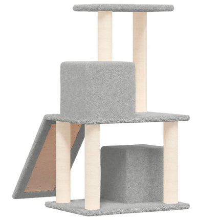Klösträd med sisalpelare ljusgrå 82 cm