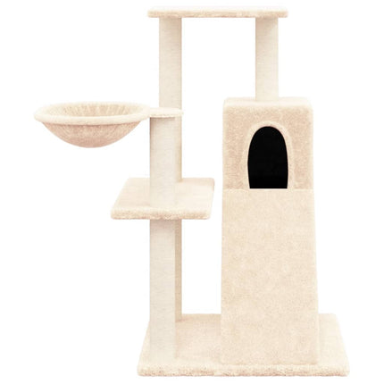 Katträd med klöspelare sisal gräddvit 82 cm