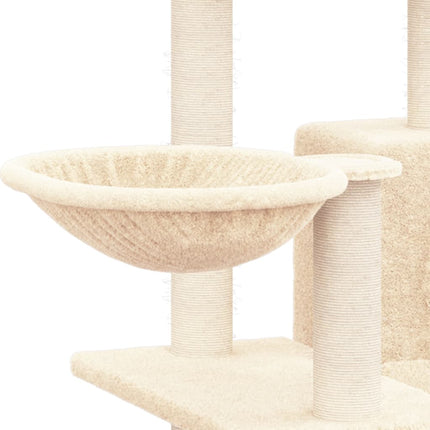 Katträd med klöspelare sisal gräddvit 82 cm
