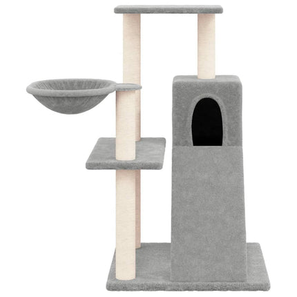 Klösträd med sisalpelare ljusgrå 82 cm