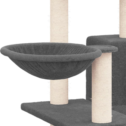 Klösträd med sisalpelare mörkgrå 82 cm