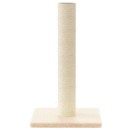 Klöspelare i sisal gräddvit 22x22x45 cm
