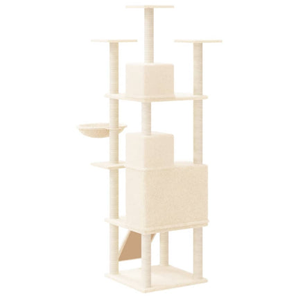 Katträd med klöspelare sisal gräddvit 175 cm