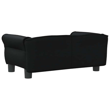 Hundbädd svart 70x45x30 cm konstläder
