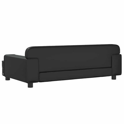 Hundbädd svart 90x53x30 cm konstläder