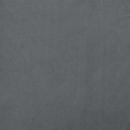 Hundbädd mörkgrå 80x45x30 cm sammet