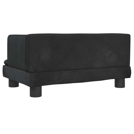 Hundbädd blå 60x40x30 cm sammet