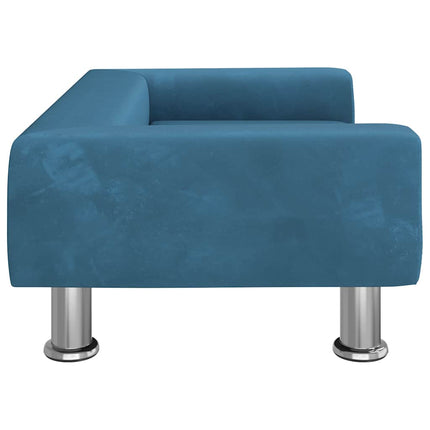 Hundbädd blå 70x45x26,5 cm sammet