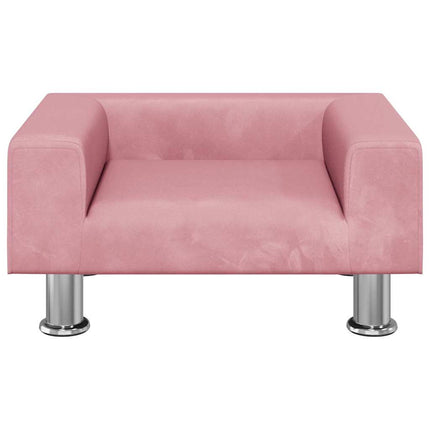 Hundbädd rosa 50x40x26,5 cm sammet