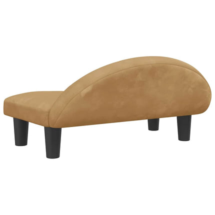 Hundbädd brun 70x52x30 cm sammet