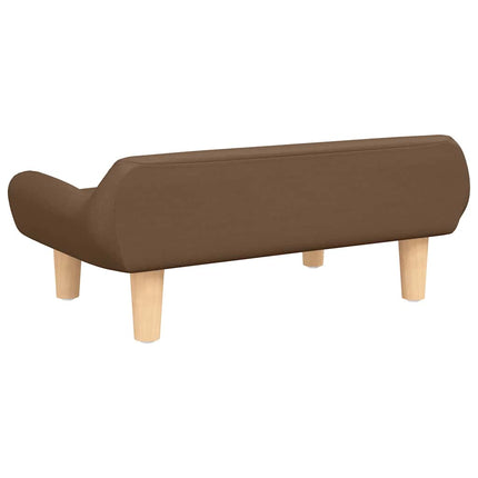 Hundbädd brun 70x40x24 cm tyg