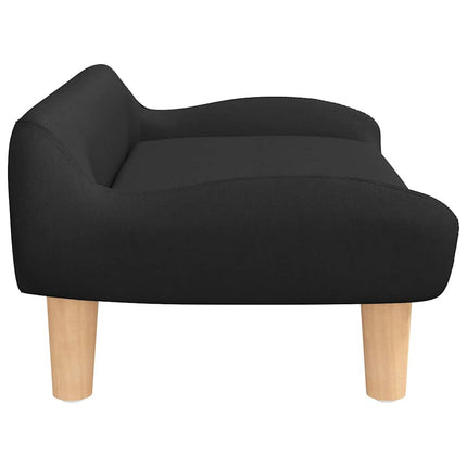 Hundbädd svart 70x40x24 cm tyg