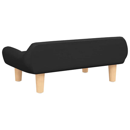 Hundbädd svart 70x40x24 cm tyg
