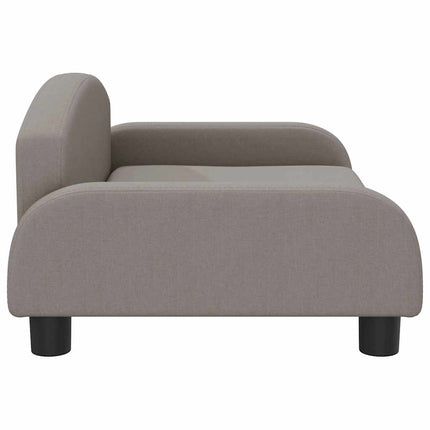 Hundbädd taupe 70x45x30 cm tyg