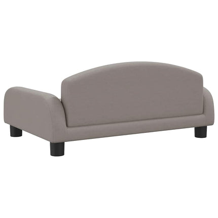 Hundbädd taupe 70x45x30 cm tyg