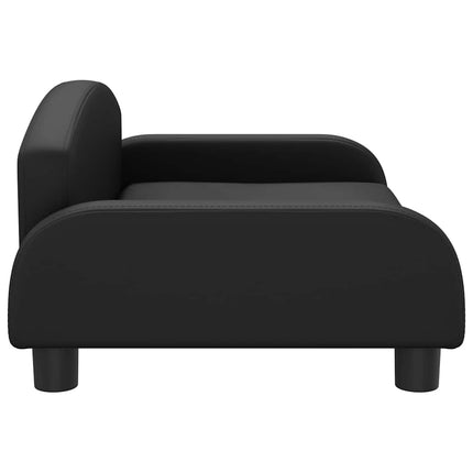Hundbädd svart 70x45x30 cm konstläder