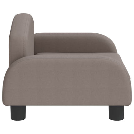 Hundbädd taupe 50x40x30 cm tyg