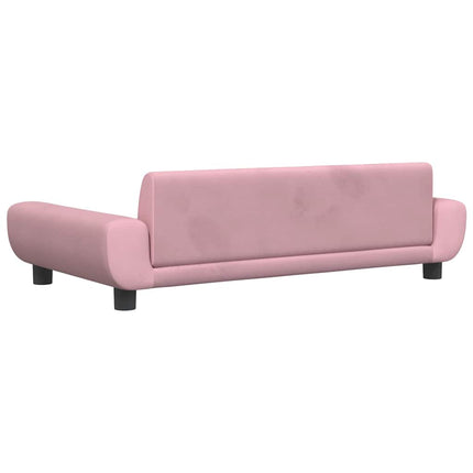 Hundbädd rosa 100x54x33 cm sammet