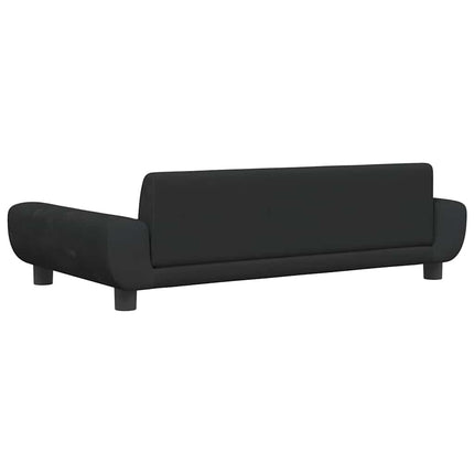 Hundbädd svart 100x54x33 cm sammet