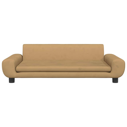 Hundbädd brun 100x54x33 cm sammet