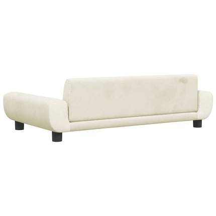 Hundbädd gräddvit 100x54x33 cm sammet