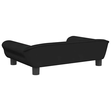 Hundbädd svart 70x48x22 cm sammet