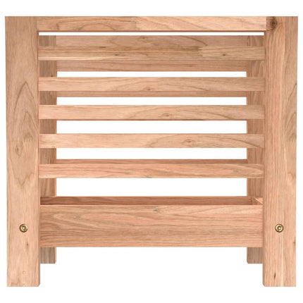 Tidningsställ 40x26,5x38,5 cm massivt valnötsträ