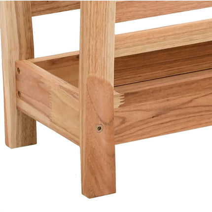 Tidningsställ 40x26,5x38,5 cm massivt valnötsträ