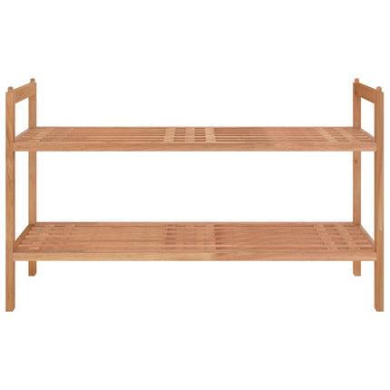 Skohylla 69x27x41 cm massivt valnötsträ