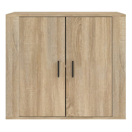 Skänk sonoma-ek 80x33x70 cm konstruerat trä
