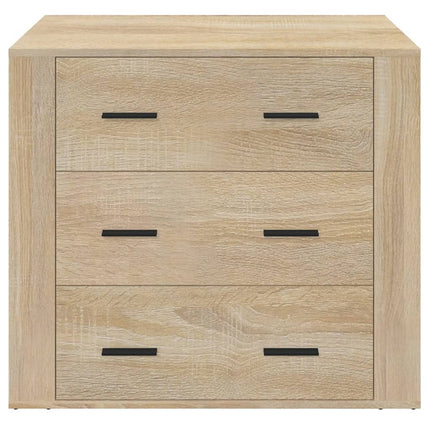 Skänk sonoma-ek 80x33x70 cm konstruerat trä