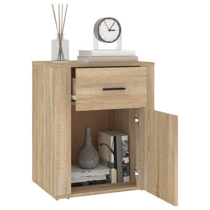 Sängbord sonoma-ek 50x36x60 cm konstruerat trä