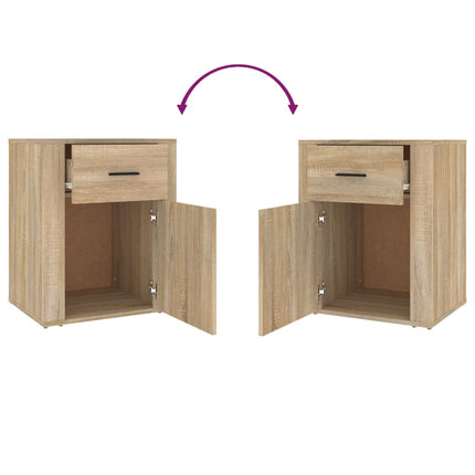 Sängbord sonoma-ek 50x36x60 cm konstruerat trä