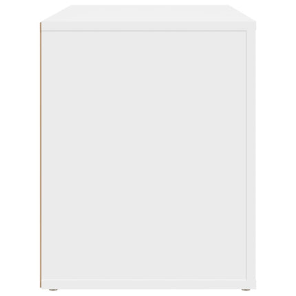 Sängbord vit 60x36x45 cm konstruerat trä