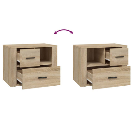 Sängbord sonoma-ek 60x36x45 cm konstruerat trä