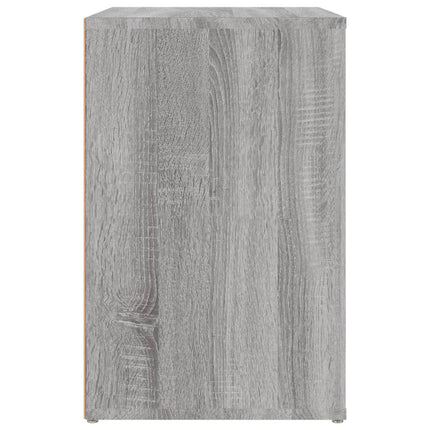 Skoskåp grå sonoma 130x35x54 cm konstruerat trä