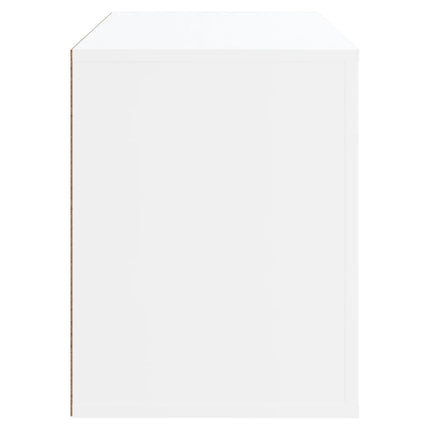 Skoskåp vit 80x35x45cm konstruerat trä
