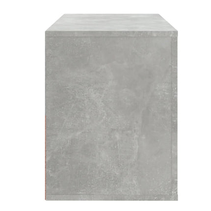 Skoskåp betonggrå 80x35x45 cm konstruerat trä