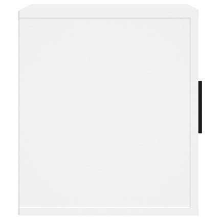 Tv-bänk vit 100x35x40 cm konstruerat trä