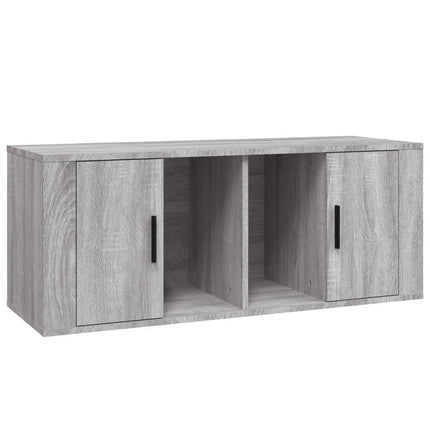 TV-bänk grå sonoma 100x35x40 cm konstruerat trä