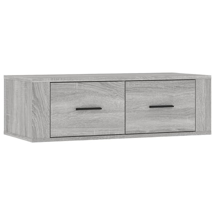 Hängande tv-skåp grå sonoma 80x36x25 cm konstruerat trä