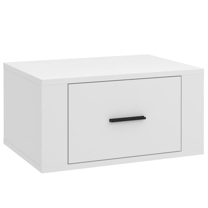 Väggmonterade sängbord 2 st vit 50x36x25 cm