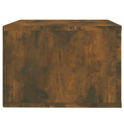 Väggmonterade sängbord 2 st rökfärgad ek 50x36x25 cm