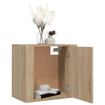 Väggmonterade sängbord 2 st Sonoma-ek 50x30x47 cm