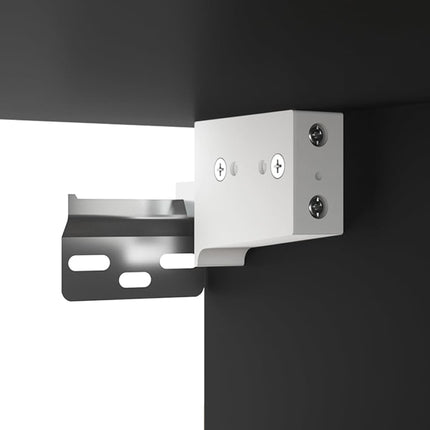 Väggmonterade sängbord svart 50x36x40 cm
