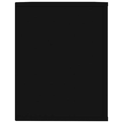 Skohylla svart 75x35x45 cm konstruerat trä