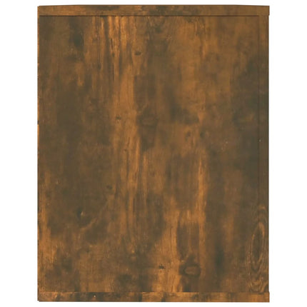 Skohylla rökfärgad ek 75x35x45 cm konstruerat trä