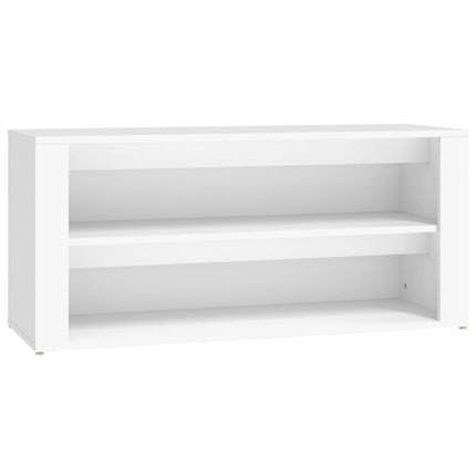 Skohylla vit 100x35x45 cm konstruerat trä